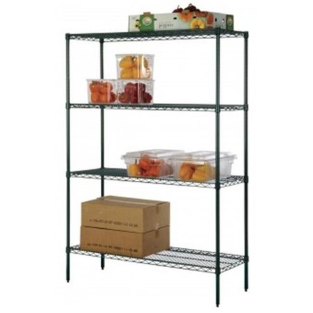 FOCUS FOODSERVICE Focus Foodservice FF1260GN 12 in. x 60 in. green epoxy wire shelf FF1260GN